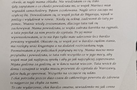 Dzień Życzliwości - nagrodzone prace uczniów na szkolny konkurs literacki