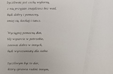 Dzień Życzliwości - nagrodzone prace uczniów na szkolny konkurs literacki